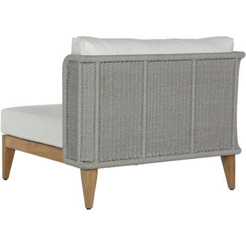 Ibiza Natural / Stinson White Outdoor Armless Chair